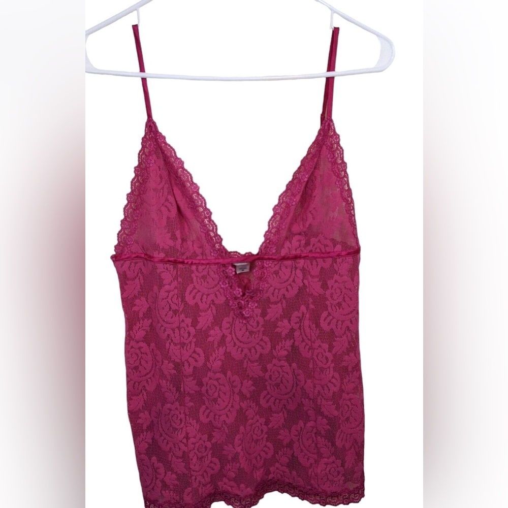 Victoria's Secret Pink Nylon Lace Sheer Floral